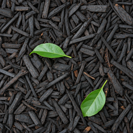 Dark mulch