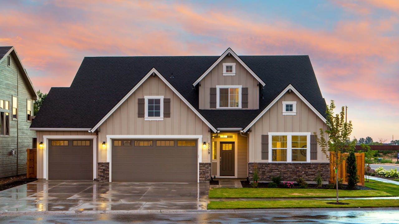Residential home with stone-accent driveway and landscaped entrance — Northeast Ohio project